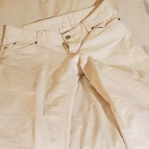 J Crew White Cords Sz 6 Tall